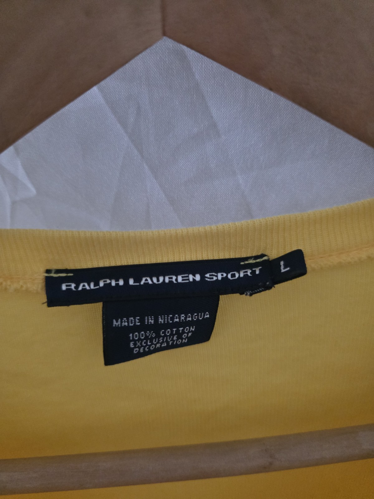 Ralph Lauren Sport Women's Yellow T-Shirt - Size Large image 3