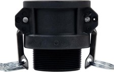 1PC Polypropylene Cam Groove Fitting Standard Type B for 2 inch Coupling