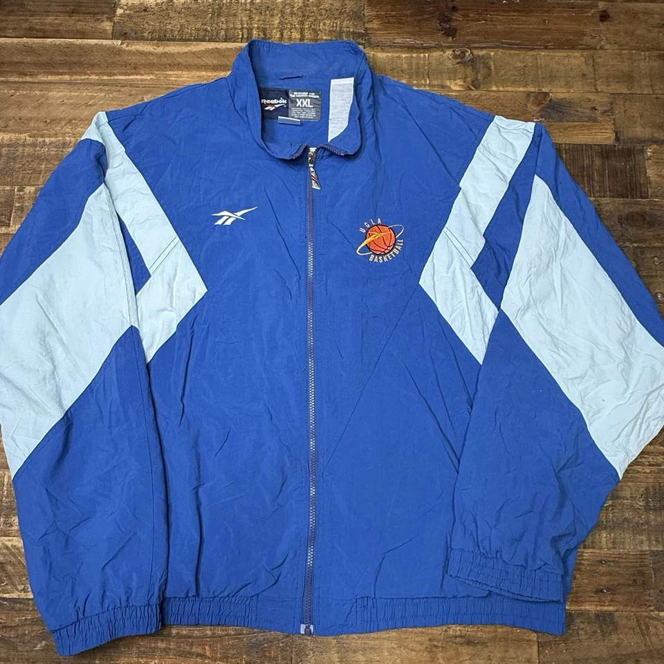 Chándal de calentamiento completo de baloncesto Reebok UCLA Bruins de colección años 90 para hombre 2XL 🏀 Foto 2 de 4