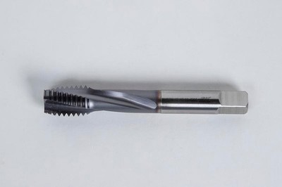 Haas 9/16''-12 UNC HSS-E Spiral Flute Tap 0.429''Shank x0.709'' Thread Length 2.5XD