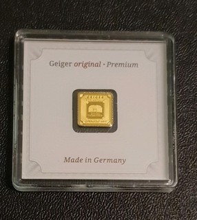 1 Gram Geiger Original Fine Gold Bar In Original Capsule