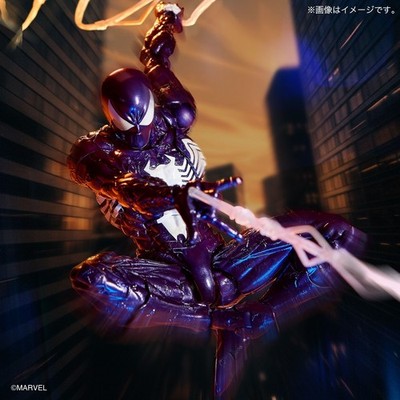 Kaiyodo Amazing Yamaguchi Revoltech Symbiote Spider-Man Purple Version