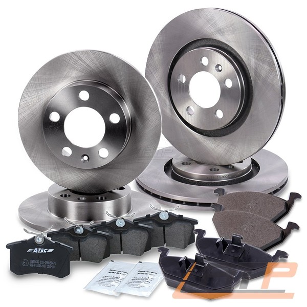 Bremsscheiben + BelÄGe Vorne +Hinten FÜR Audi A3 Seat Leon Skoda Octavia VW Golf-image