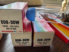 2 Lots of 2 New Sylvania Projector Lamp Bulb DDB DDW 750 Watts 25 hrs BLUE TOP