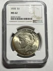 1935 P Peace Silver Dollar NGC MS62 Brilliant Uncirculated Better Date