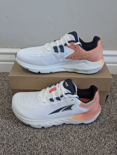 Scarpa da corsa atletica stringata Altra Provision 7 bianca/blu/pesca taglia 8,5 donna - Foto 2 di 8