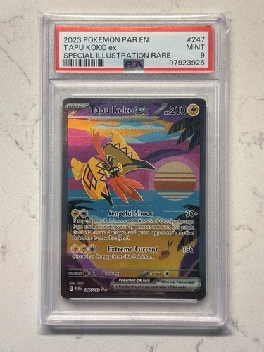 Tapu Koko ex 247/182 SV04: Paradox Rift Holo PSA 9 Mint English