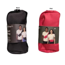 GAPFit Adult Unisex Lightweight & Adjustable Zippered Belt Bag