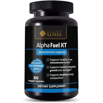 Alpha Fuel XT Testosterone Support Supplement   Muscle Strength & Energy   60 Ca