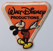 Walt Disney Productions Mickey Patch Triangular Embroidered Sew On