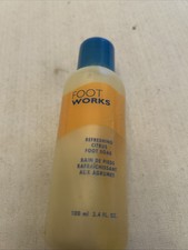 Avon Foot Works Refreshing Citrus Foot Soak Discontinued 3.4 Fl Oz Vintage NOS