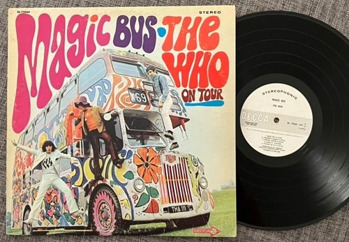 THE WHO- MAGIC BUS RARE 1968 W.L. PROMO CLASSIC ROCK !WHITE LABEL PROMO!!!!