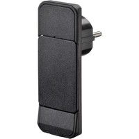 NVB 104548 Schutzkontakt-Flachstecker Kunststoff Mit Aussteckhilfe 230 V Schwarz