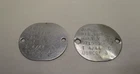 World War 2 U.S.M.C.R 4/44 Dog Tags James William Hanvey Military Marine Corp
