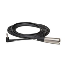 Hosa Camcorder Microphone Cable Right-Angle 3.5 mm TRS to XLR3M 10-Ft 