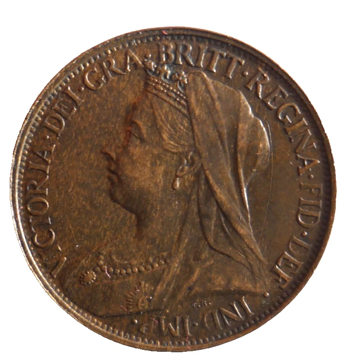 1895 GREAT BRITAIN FARTHING - High Quality Coin - Free Ship - Farthing Bin #3 - Image 2 of 2