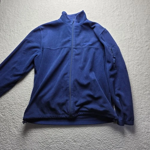 Boeing Jacket Mens XL Blue Fleece Full Zip Stand Collar Sleeve Pocket Winter - product listing photo