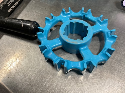 Intralox Modular Plastic Belt 8050 Sprocket 10 Tooth 6.5" PD, 1.5" Sq Drive USED
