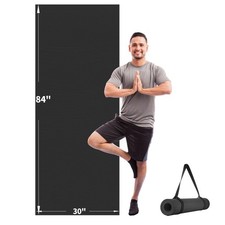 Yoga Mat for Women and Men, Extra Long and Wide Exercise Mat 84" x 30" x 1/4 ...