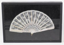 Framed Folding Fan in Shadowbox