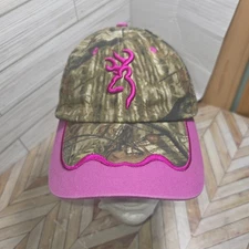 Browning Ladies Pink Camo Cap 