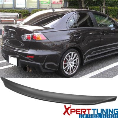 Fits 08-17 Mitsubishi Lancer Sedan RS Style Duckbill Trunk Spoiler ABS Unpainted