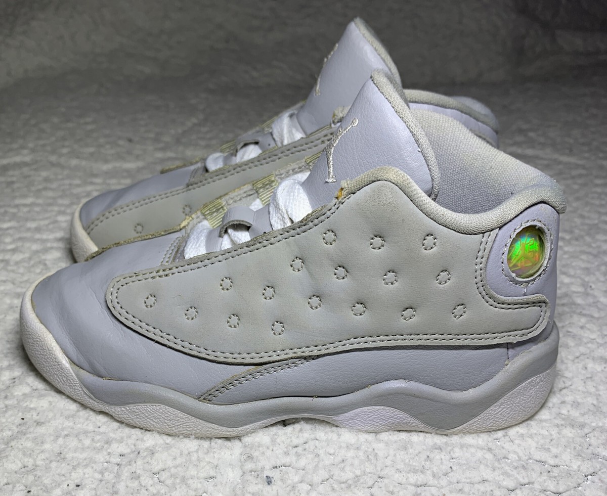 Nike Air Jordan 13 Retro Wolf Grey Deadly Pink GS Sneakers Nike Air Jordan 13 Retro Wolf Grey Deadly Pink GS Sneakers