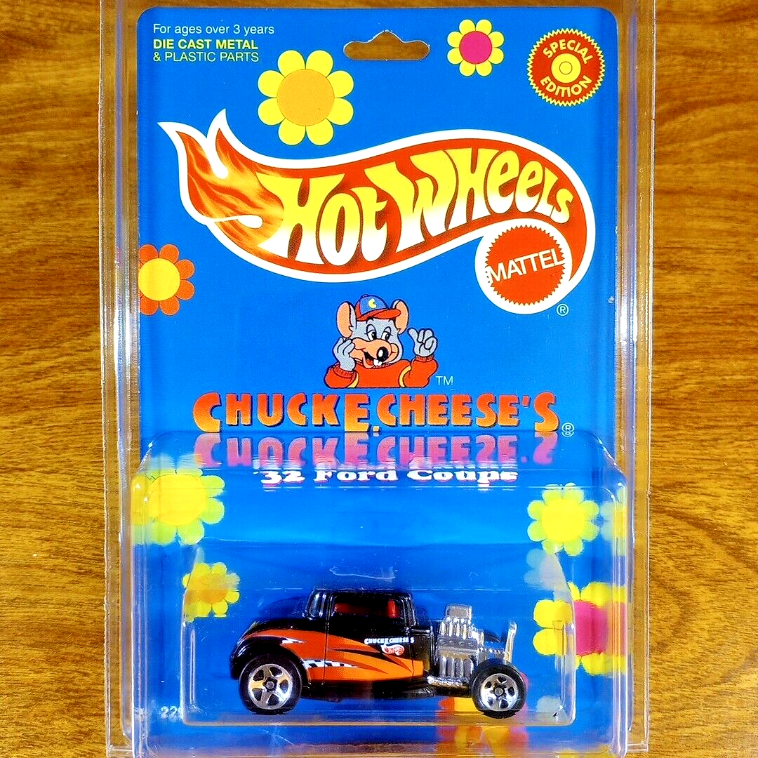 Hot Wheels Vintage Chuck E. Cheese Promo '32 Ford Coupe Black