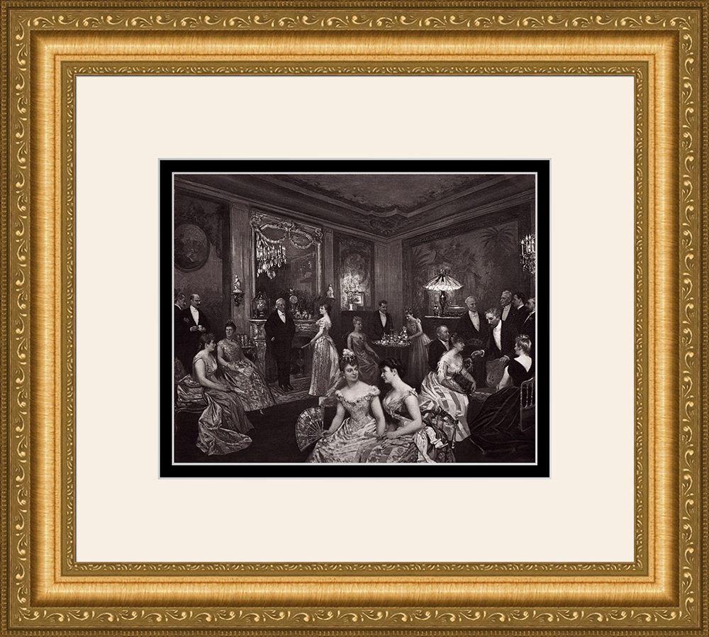 Neat 1800s HORACE DE CALLIAS Antique Print 
