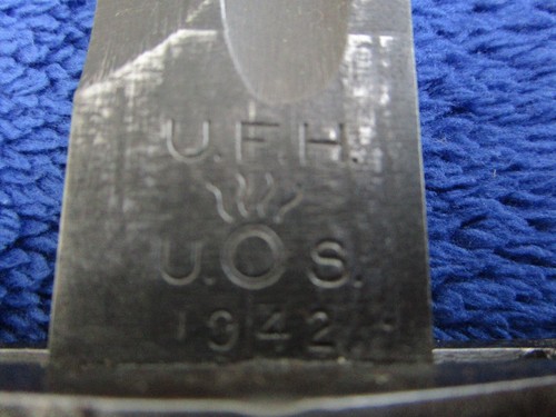 ORIGINAL US WW2 M1905/42 LONG BAYONET MADE BY UFH IN 1942 AND SCABBARD - 第 3/18 張圖片