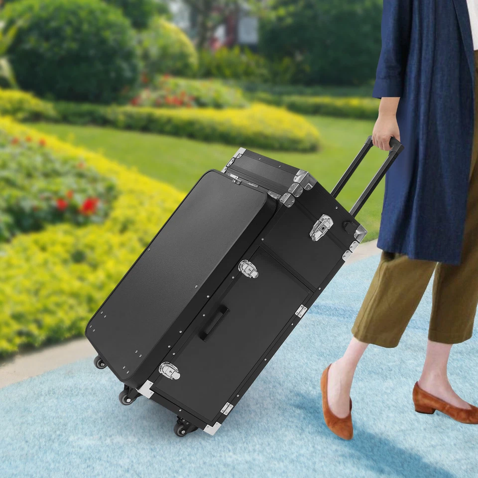 Estuche Tren Maquillaje, Organizador de Almacenamiento de Cosméticos Rodante, Organizador de Cosméticos de Viaje Foto 4 de 4