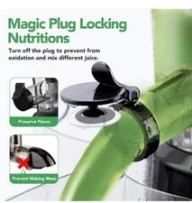 Aeitto Cold Press Juicer, Whole Vertical Juicer, Slow Masticating Juicer Mach...