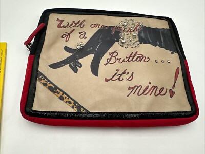 BRIGHTON iPad Tablet E-Reader Case Folio 8'' x 10'' Nylon Leather Padded Rinestone