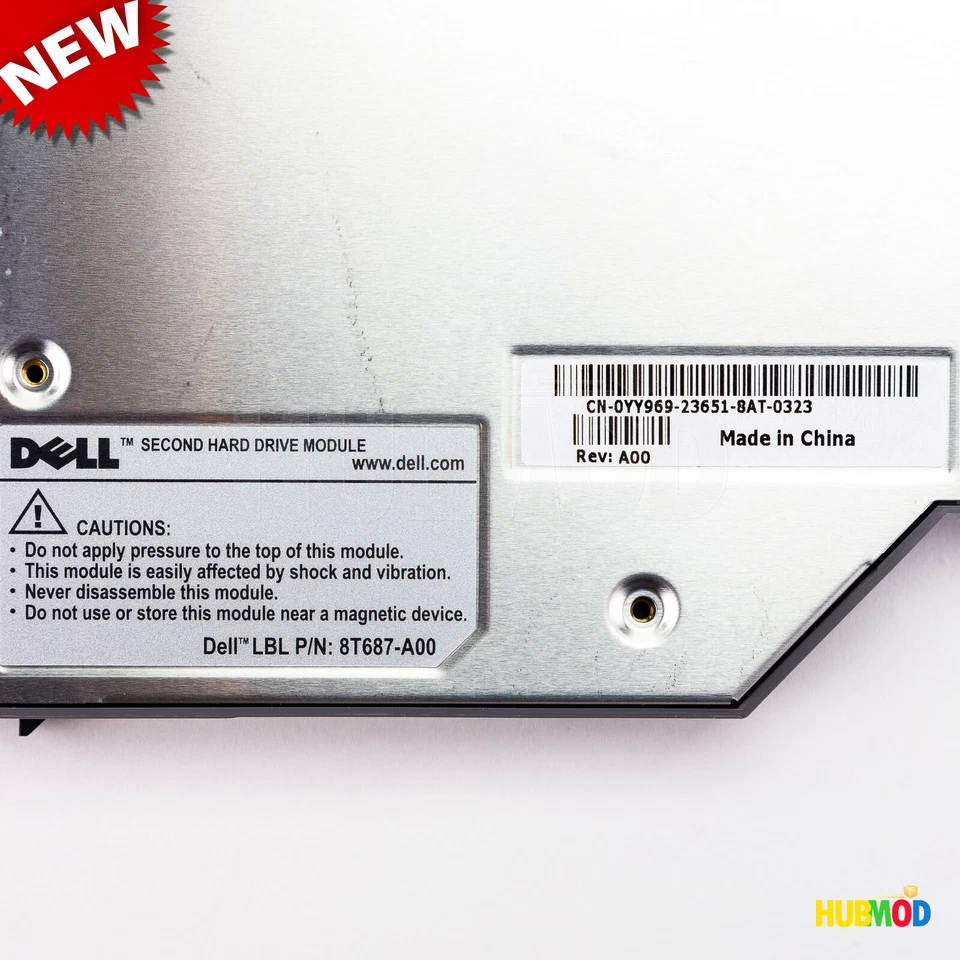 Genuine DELL 2nd IDE HDD Hard Drive Caddy Media Bay Latitude D600 D610 D400 D410 - Image 4 of 4