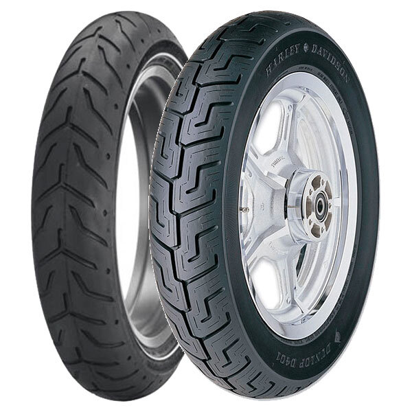 TYRE PAIR DUNLOP 130/70-18 63H D408 H.D. + 130/90-16 73H D401 H.D.