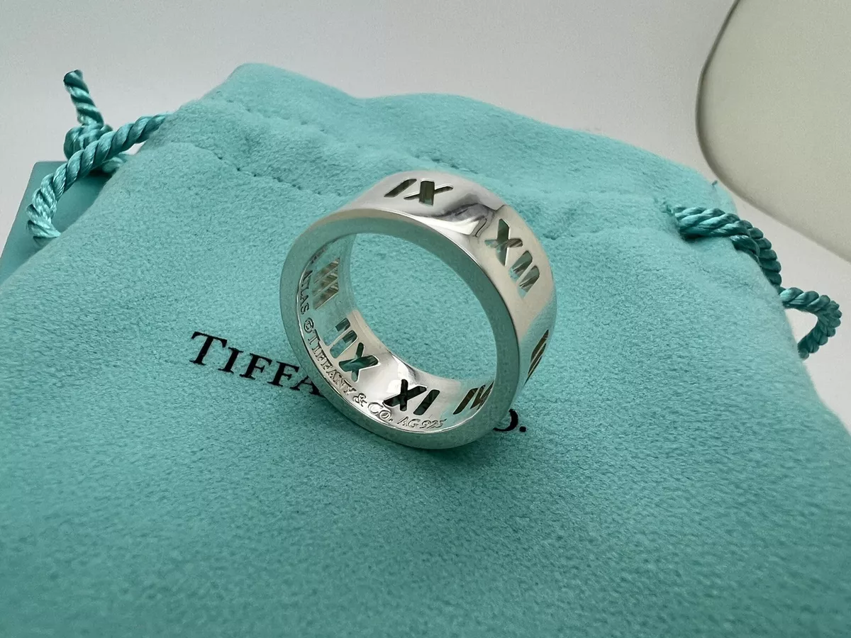 Tiffany & Co.. Sterling Roman Numeral Ring