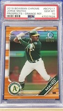 Jorge Mateo - 2019 Bowman Chrome Orange Refractor PSA 10  #2/25