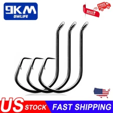50Pcs Fishing Hooks Octopus Circle Hooks Offset Point Hooks for Live Cut Baits