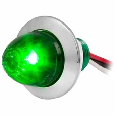 GG 75447 - Green Dual Function Mini Light W/ & Three 0.180 Bullet Plugs