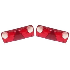 2x Lichtscheibe Glas Rückleuchte Schlussleuchte EUROPOINT II Schmitz Auflieger