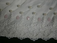 Cupid Bridal 4 Wedding Dress Soft White Satin Ballgown Lace Pink Gems Sexy Slit