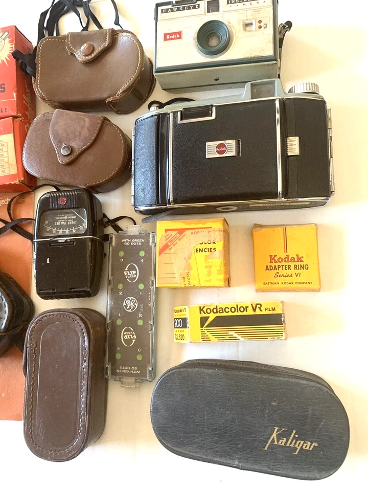 Medidores de exposición a la luz Kodak película instamática 620 bombillas de colección cámara fotografía lote Foto 3 de 4