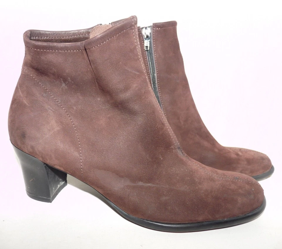 Botas bajas de cuero gamuza marrón ARCHE para mujer talla 7M de EE. UU. Foto 3 de 4