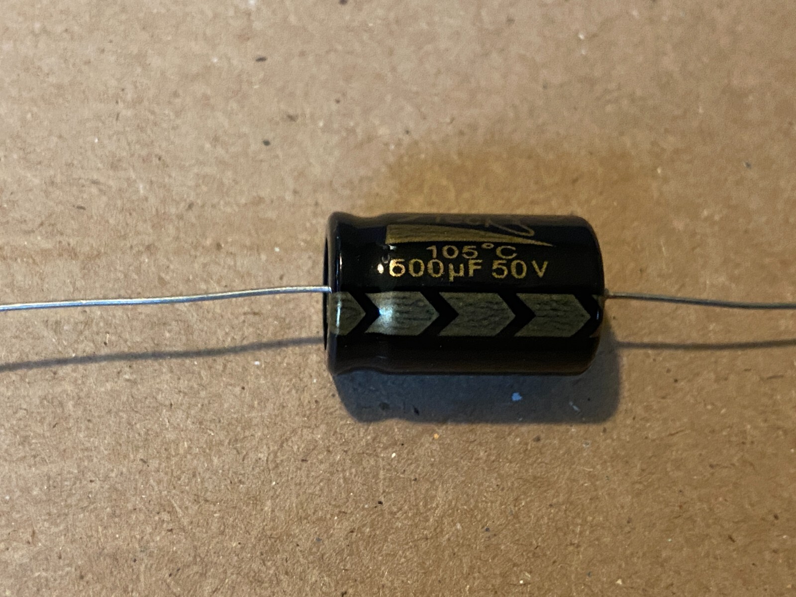 Axial Electrolytic Capacitor, 500uF, 50V - Lot of 10