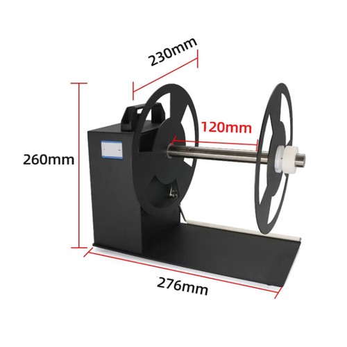 Máquina herramienta rebobinadora bidireccional de etiquetas de código de barras automática 120 mm - Imagen 6 de 9