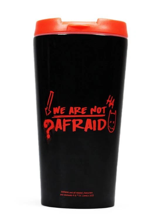 OFFICIAL DC COMICS BATMAN VILLANS METAL TRAVEL MUG CUP NEW IN GIFT BOX - Image 2 of 2