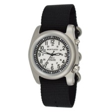 Bertucci A-2SEL Ghost Unisex Black Nylon Band White Quartz Dial Watch - 22025