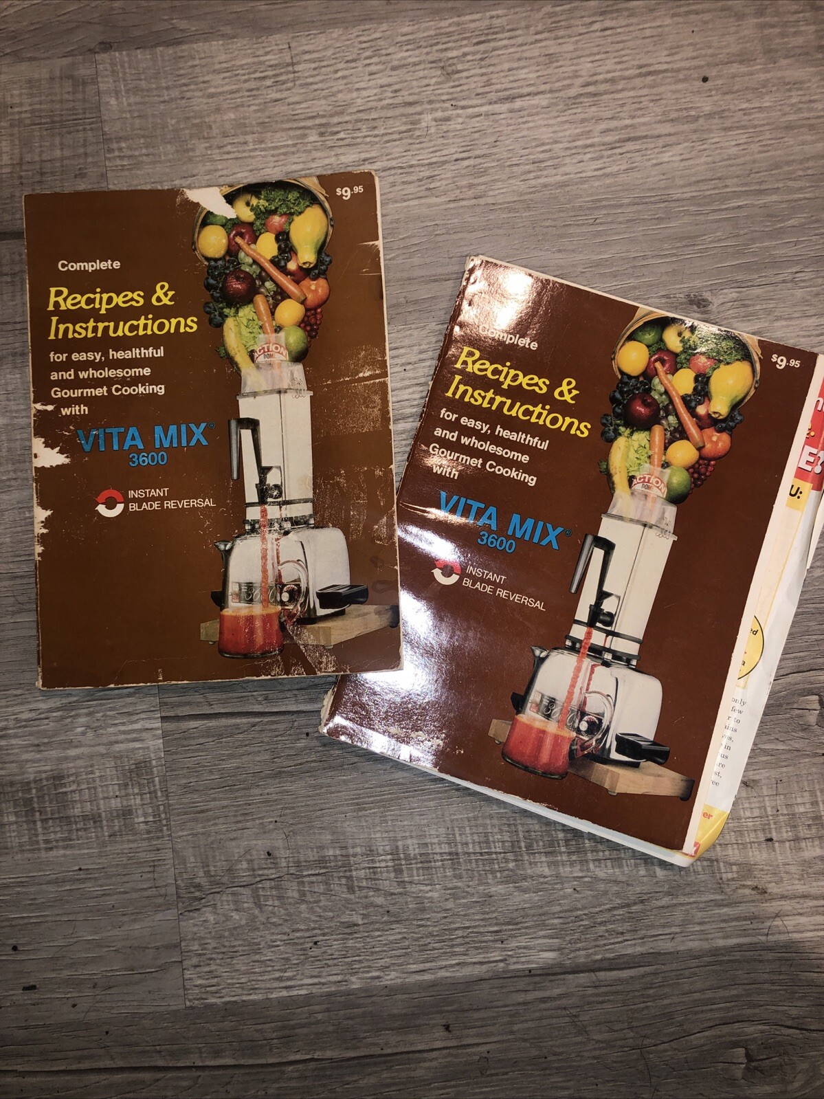 Vita Mix 3600 Recipes & Instructions Ruth Barnard 1984 Vitamix Plus