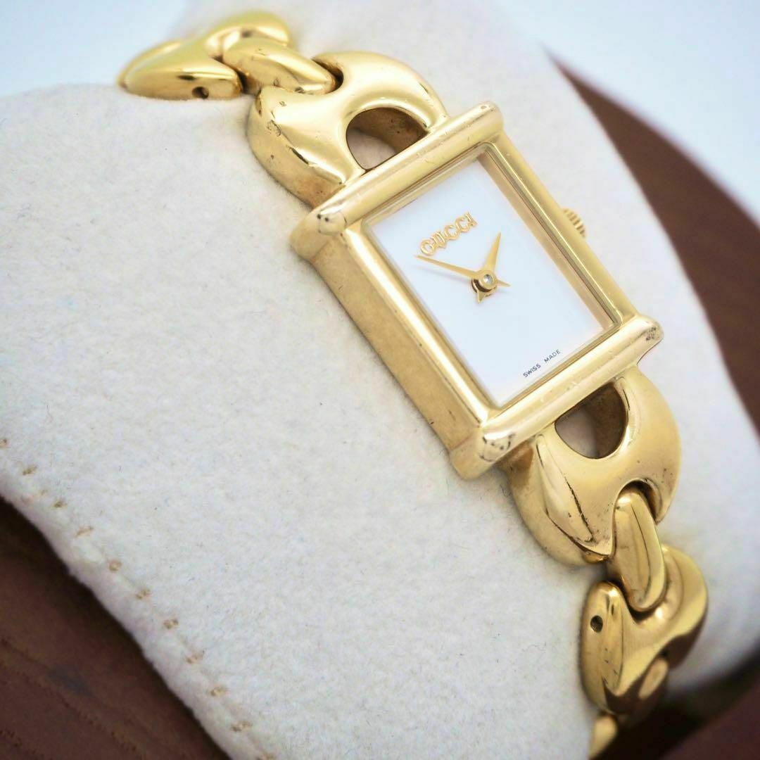 Gucci 1800L Watch Ladies White Rectangle 16mm Quartz Vintage Gucci 1800L Watch Ladies White Rectangle 16mm Quartz Vintage