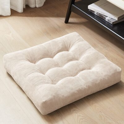 22x22 Inch Meditation Floor Pillow Square Seating Pillow for